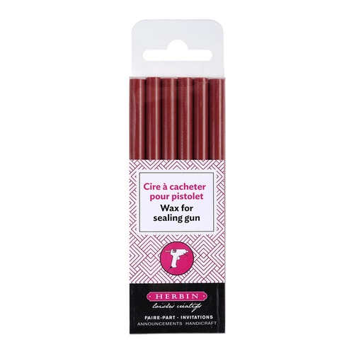 Herbin Wax Gun Sticks Cherry, Pack of 6