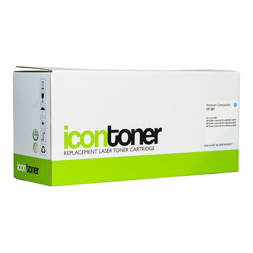 Icon Remanufactured HP CF381A Cyan Toner Cartridge (312A)