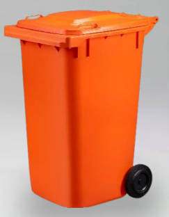 Wheelie Bin 240Litre Orange