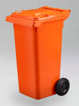 Wheelie Bin 120L Orange