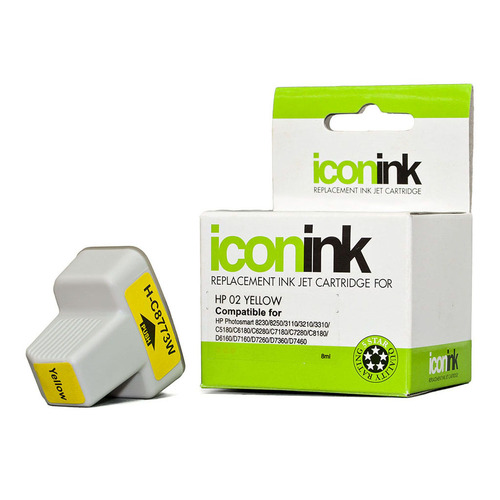 Icon Remanufactured HP 02 Yellow Ink Cartridge (C8773WA)