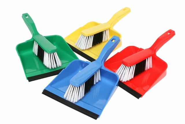 Edco Dust Pan & Brush Set - GREEN - Edco