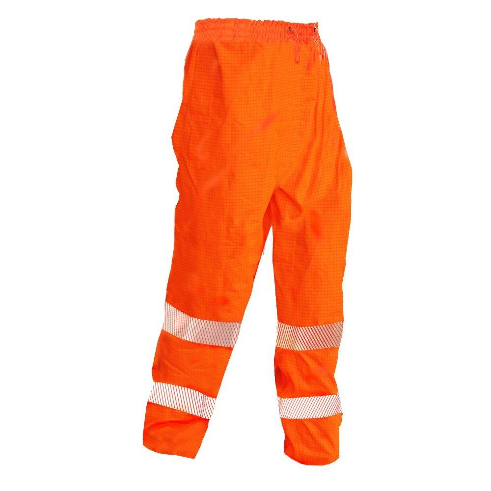 Hi Vis Pu.Trousers,Fr, Orange-Size 2Xl