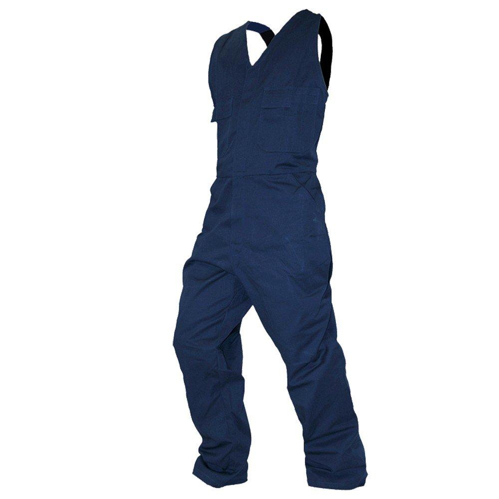 Overall Action Bib, 300Gsm Cotton, Navy-Size 13