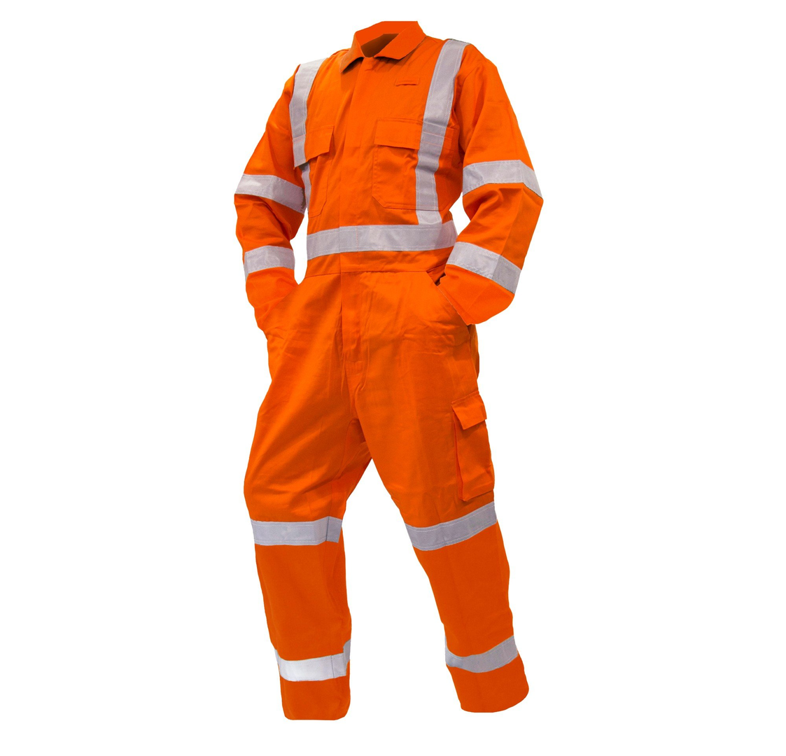 Overall Ls, 200Gsm Cotton Ripstop, Orange, Ttmc-W-Size 10