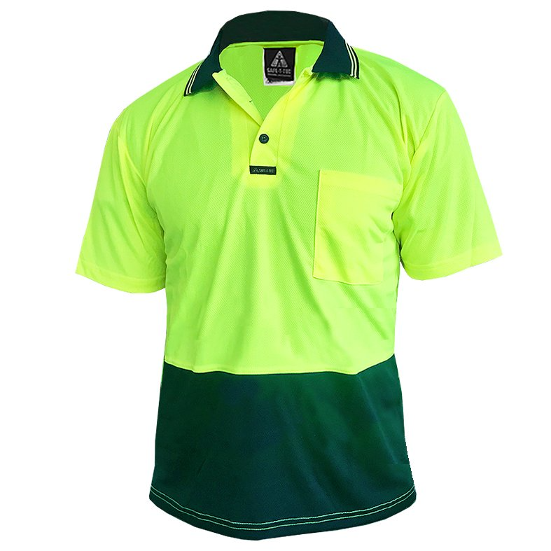 Hi Vis-Polo Shirt, Ss, Yellow/Green-Size 2Xl