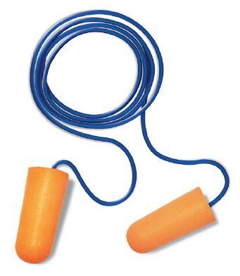 Foam Bullet Earplugs Corded - Orange, 28.0dB Rated Pack 100 - Matthews