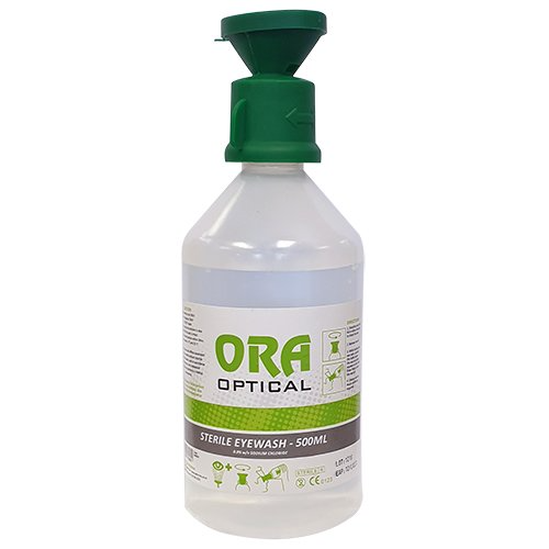 Ora 500Ml Sodium Chloride Eyewash Bottle With Cap