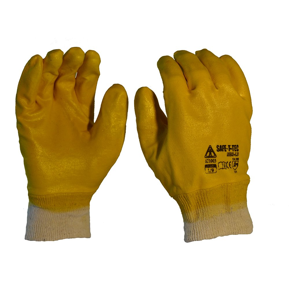 Yellow Nitrile Dipped-Size S