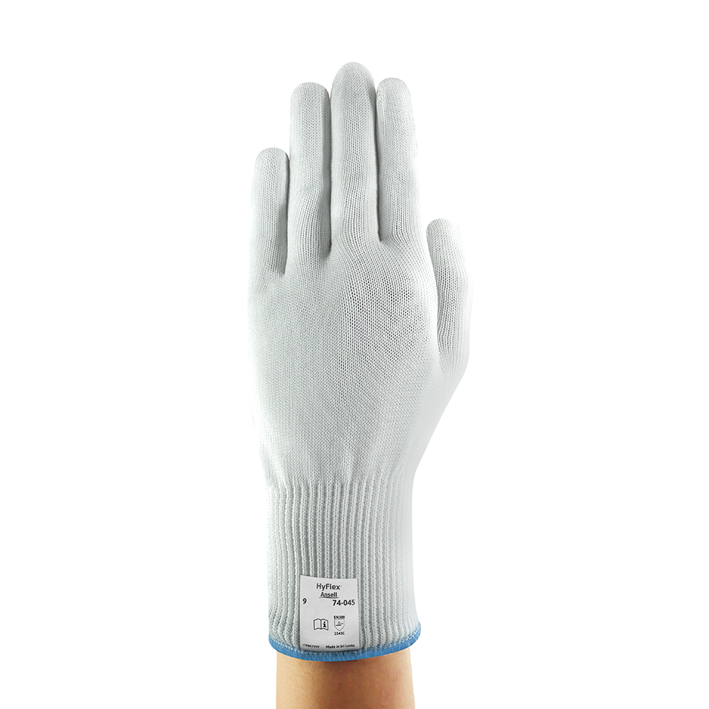 Ansell HyFlex 74-045 Non-Coated Cut Resistant Gloves – Medium-Duty Gloves for Food Handling - XL