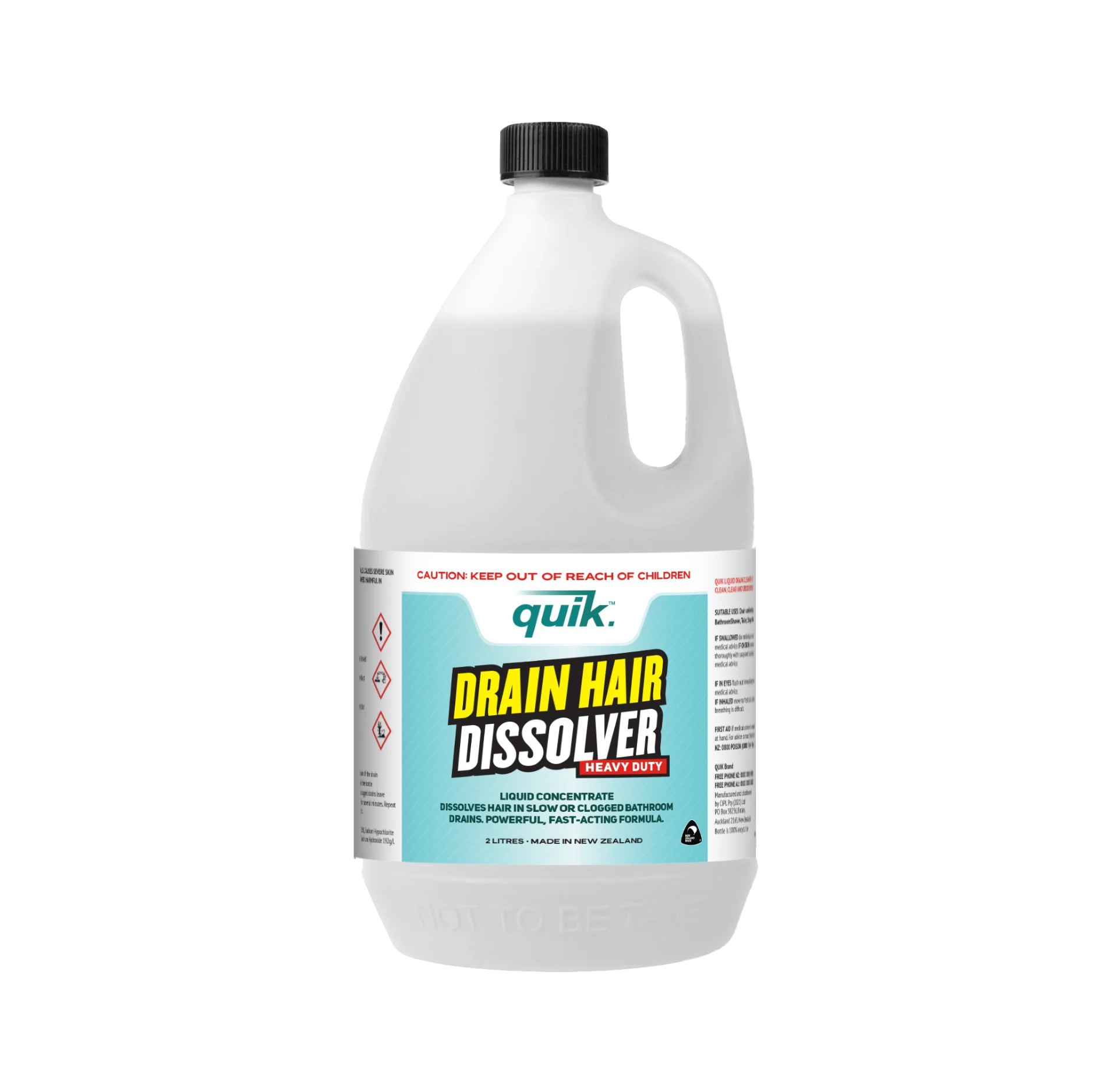 Drain Hair Dissolver 2 Litres x 6 - QUIK