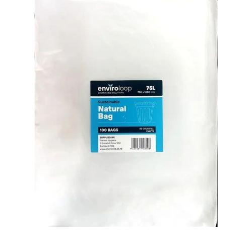 75L 100% Recycled Bag Natural - Enviroloop