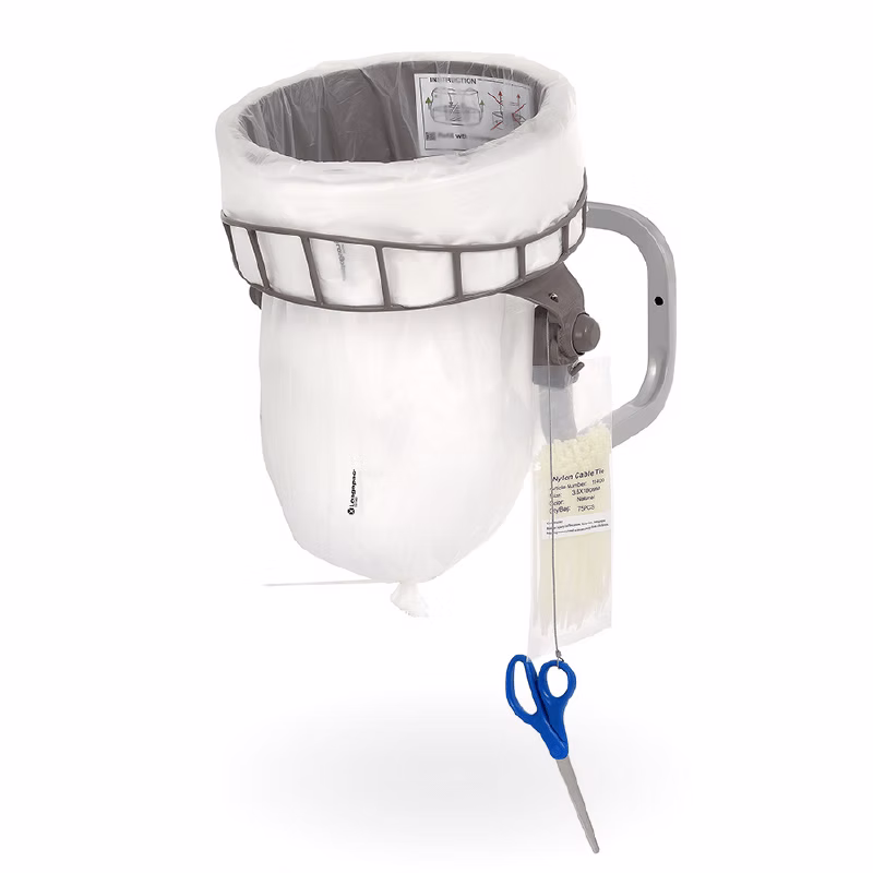 Longopac Wall Mounted Mini Waste Bin - 90 Litres
