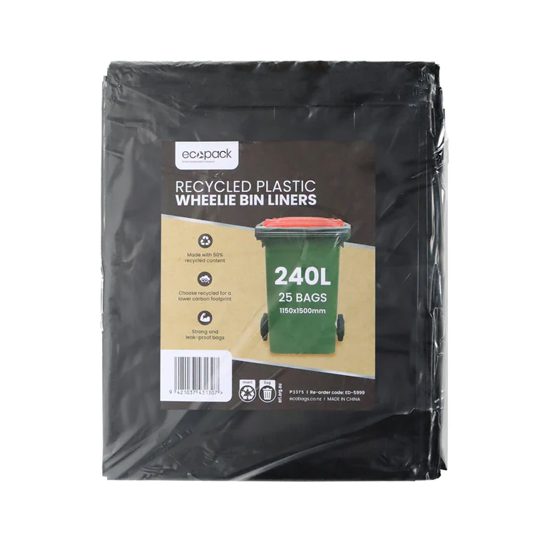 240L HD Recycled Plastic Wheelie Bin Liners (Black) 1150x1500 - Ecopack