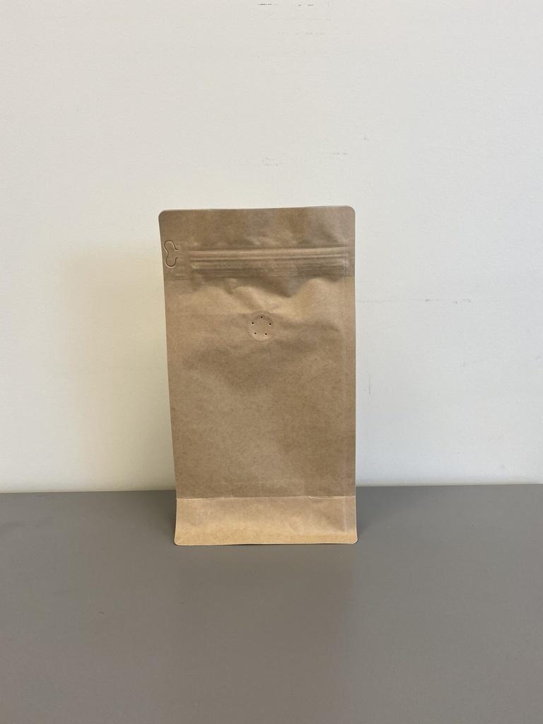 Coffee Pouches 250g + Pull Tab Ziplock (Kraft) & Valve