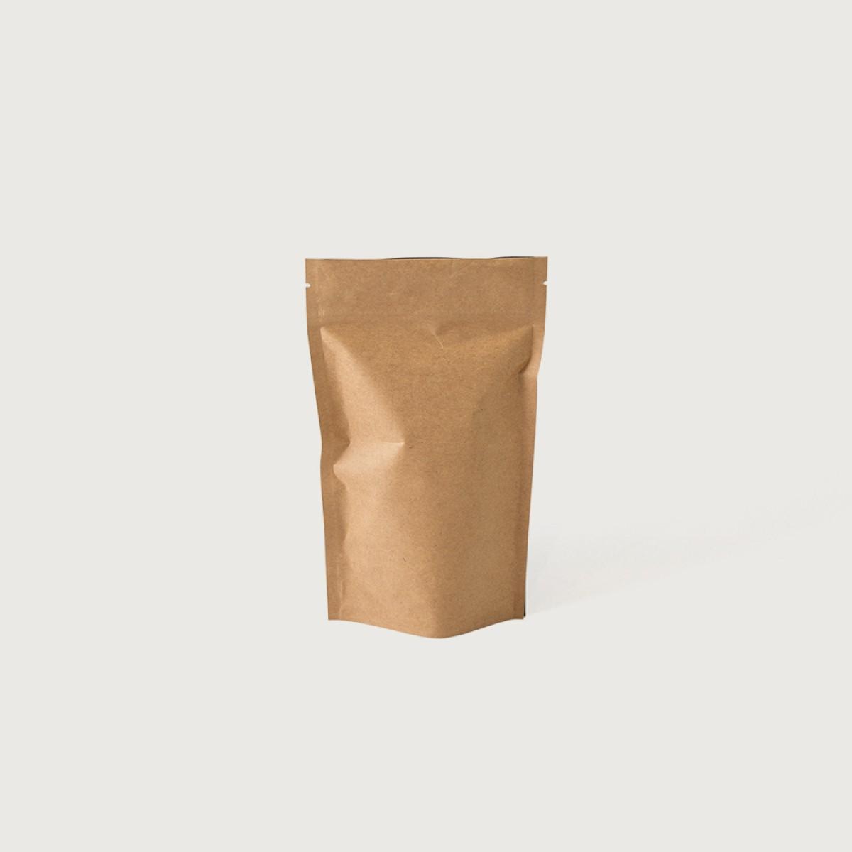 Food Pouch Kraft Stand Up Metalised 250g 120mm x 200mm 128um - IKON