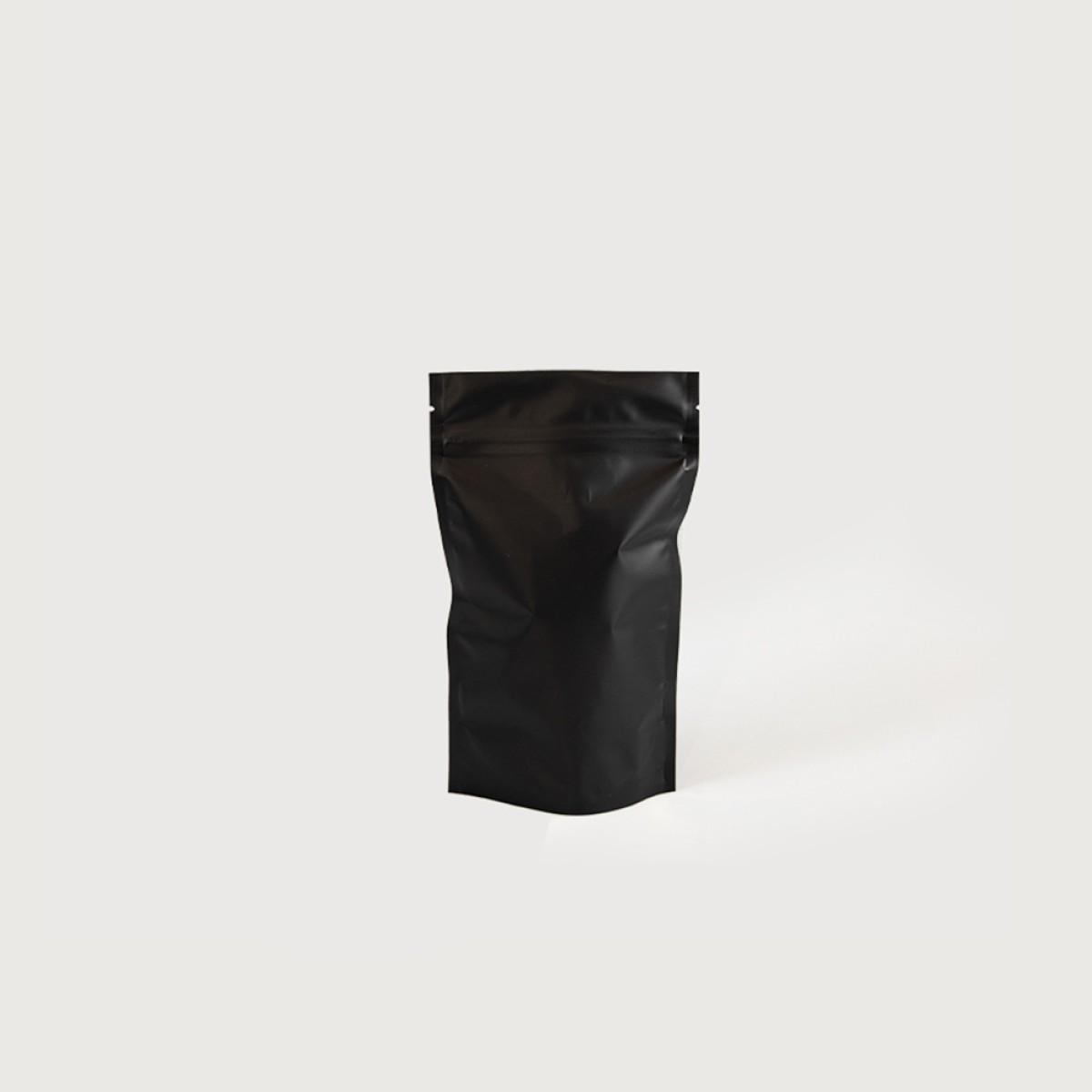 Food Pouch Matt Black 250g 120mm x 200mm 116um - IKON