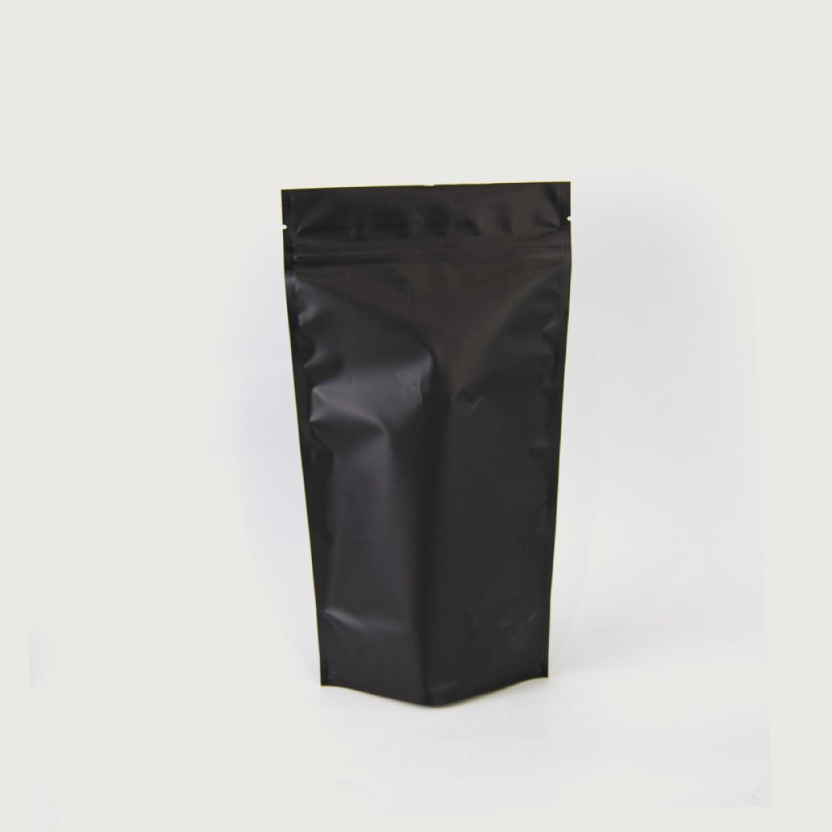 Food Pouch Matt Black 1kg 160mm x 290mm 126um - IKON