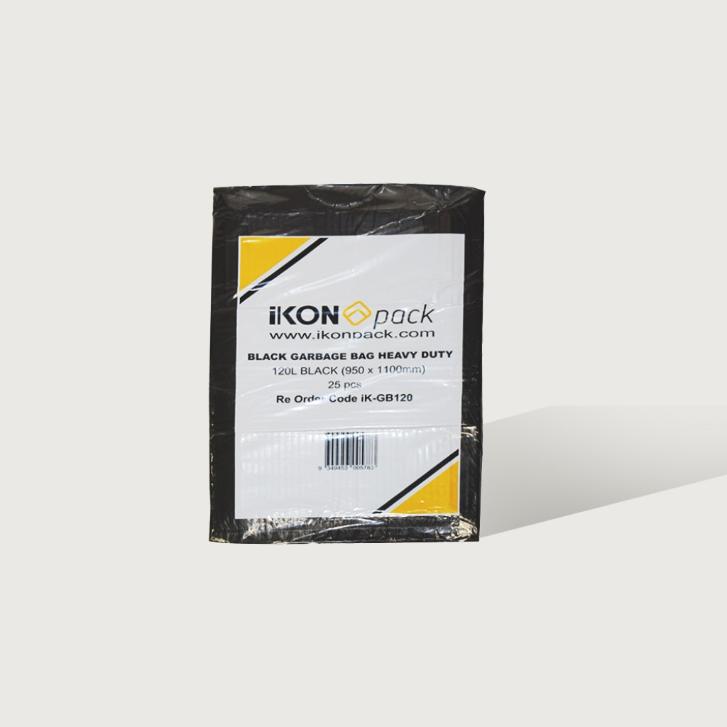 Rubbish Bag 82Lt Heavy Duty Black - IKON