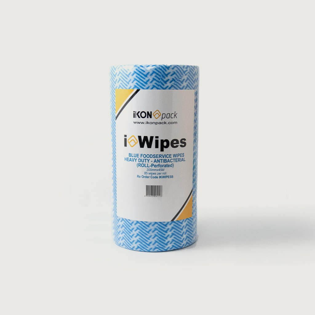 Wipes Heavy Duty Blue 300mm X 45M - IKON