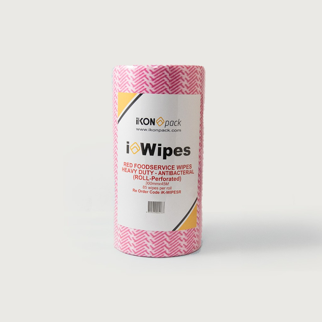 iKON Wipes Heavy Duty Red 300mm X 45M