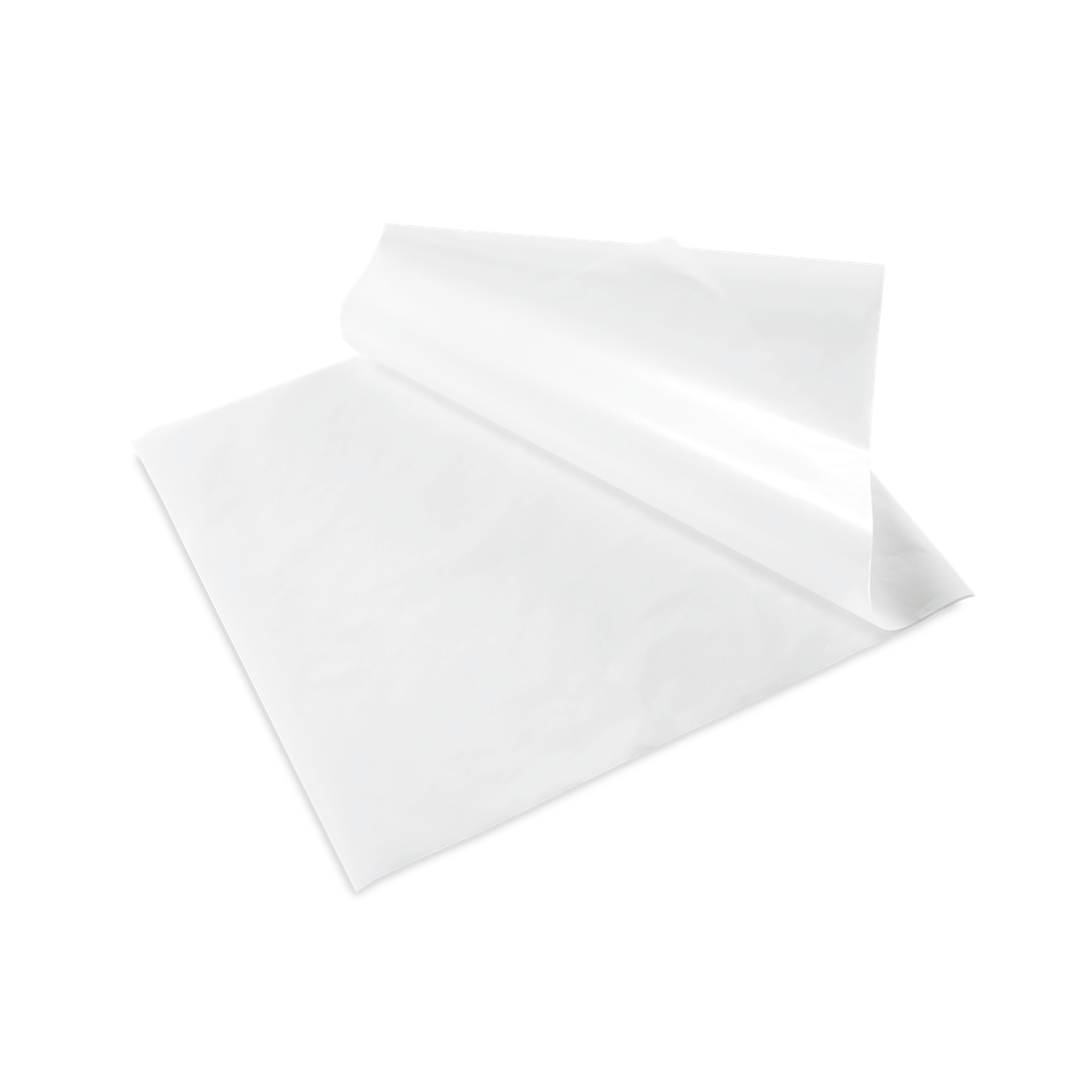 Wrap BL greaseproof 1/2 plain white dispenser white 400 x 330 - Detpak