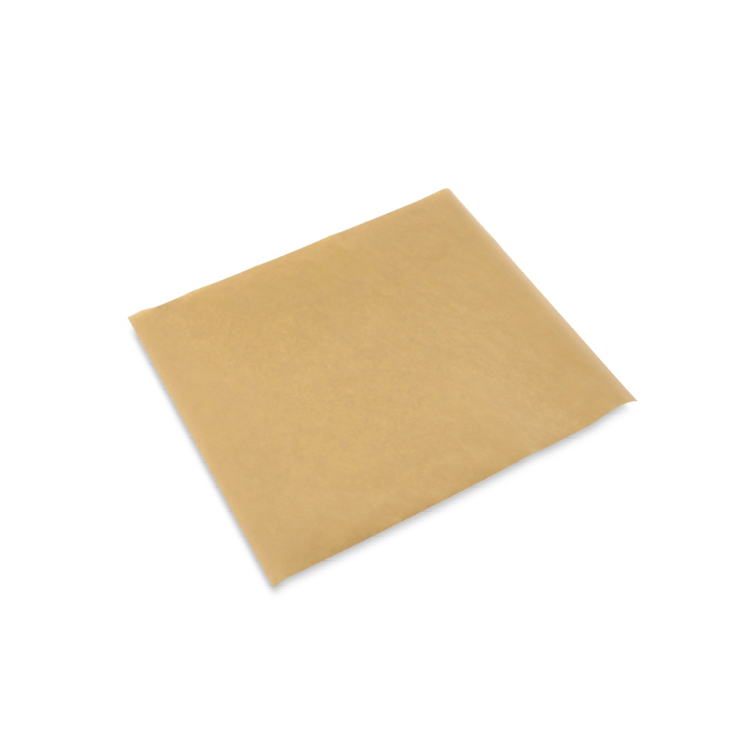 Wrap BR greaseproof 1/2 plain kraft dispenser brown 400 x 330 - Detpak
