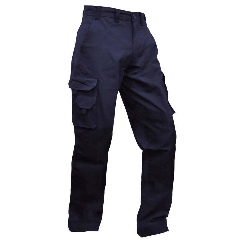 Safe-T-Tec 220gsm light cargo trousers, ripstop, navy-size 122 (801250-122)