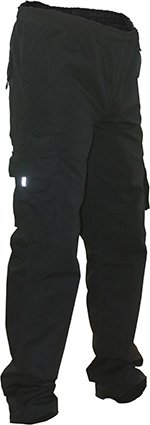 Caution pc ripstop elastic waist cargo trousers-size 3XL (PCT1515-BK-3XL)