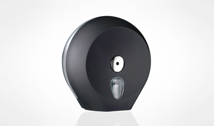 Dispenser Jumbo Rolls Single Black - Hygiene Direct