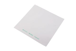 Clear/white PLA bag 260x260 - Vegware