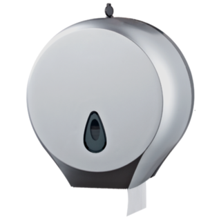 Dispenser for Jumbo Rolls Single Silver - Premier Hygiene