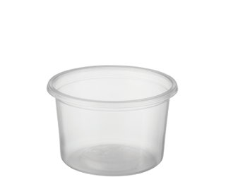 Reveal' Round Containers 100 ml Small, Clear - Castaway
