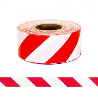 Tape "CHEQUER" Red on White, 75mm x 250m - Esko