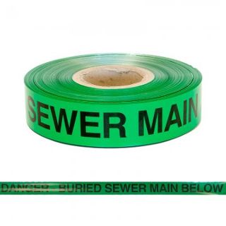 Foil Detectatape Trench Tape "Buried Sewer Main" 304m - Esko