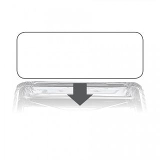 Ovenable Foil Container Board Lid 7129LB - Confoil