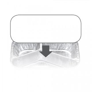 Ovenable Foil Container Board Lid 7420/7621/7721LB- Confoil