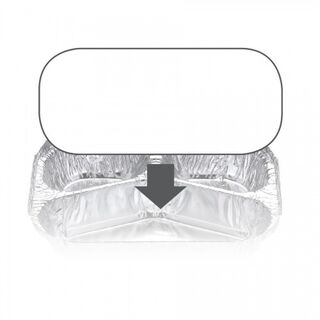 Ovenable Foil Container Board Lid 7620/7920LB - Confoil
