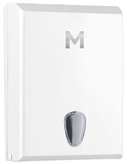 Compact Towel Dispenser - White, 300 Sheet Capacity  - Matthews