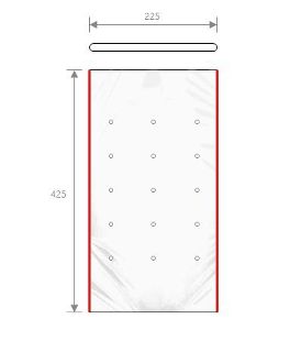 Produce Bags 350X775-50 APPLE 10Kg.With holes - Flexoplas