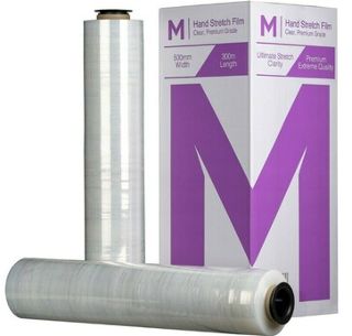  Cast Hand Stretch Film Clear, 500mm x 300m x 20mu