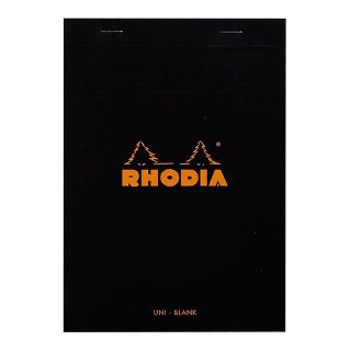 Rhodia Bloc Pad No. 16 A5 Blank Black