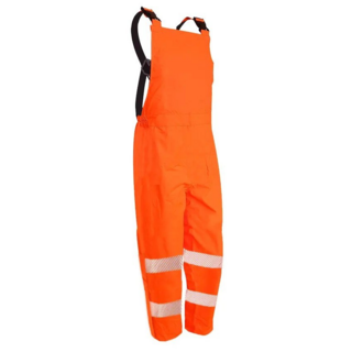 Torrential Rain Bib Trousers, Orange-Size S