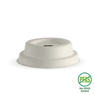 63mm / 4oz Natural Plant Fibre BioCup Lid - Biopak