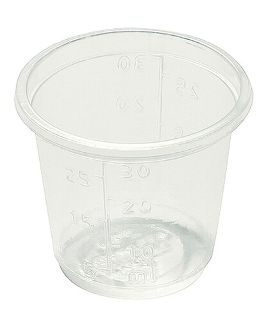 Portion Cups PP Graduated 35ml Clear - Huhtamaki 