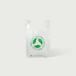 Medium bin liner with handles Natural 70um - IKON